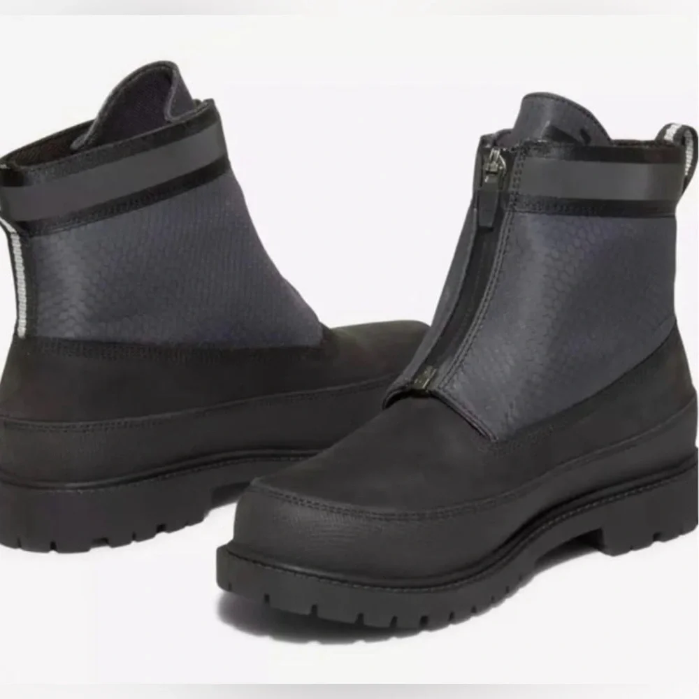 Timberland Women’s Heritage 6 Inch Waterproof Front Zip Boots Nubuck Leather 8